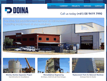 Tablet Screenshot of doina.com.au